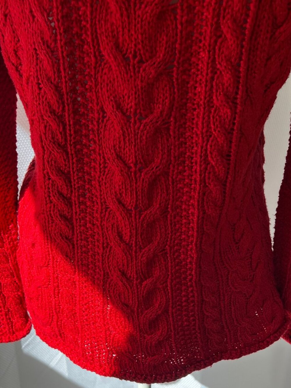 LRL Lauren Jean Co Ralph Lauren Cable Knit Roll-neck Sweater/Pullover - Picture 7 of 15